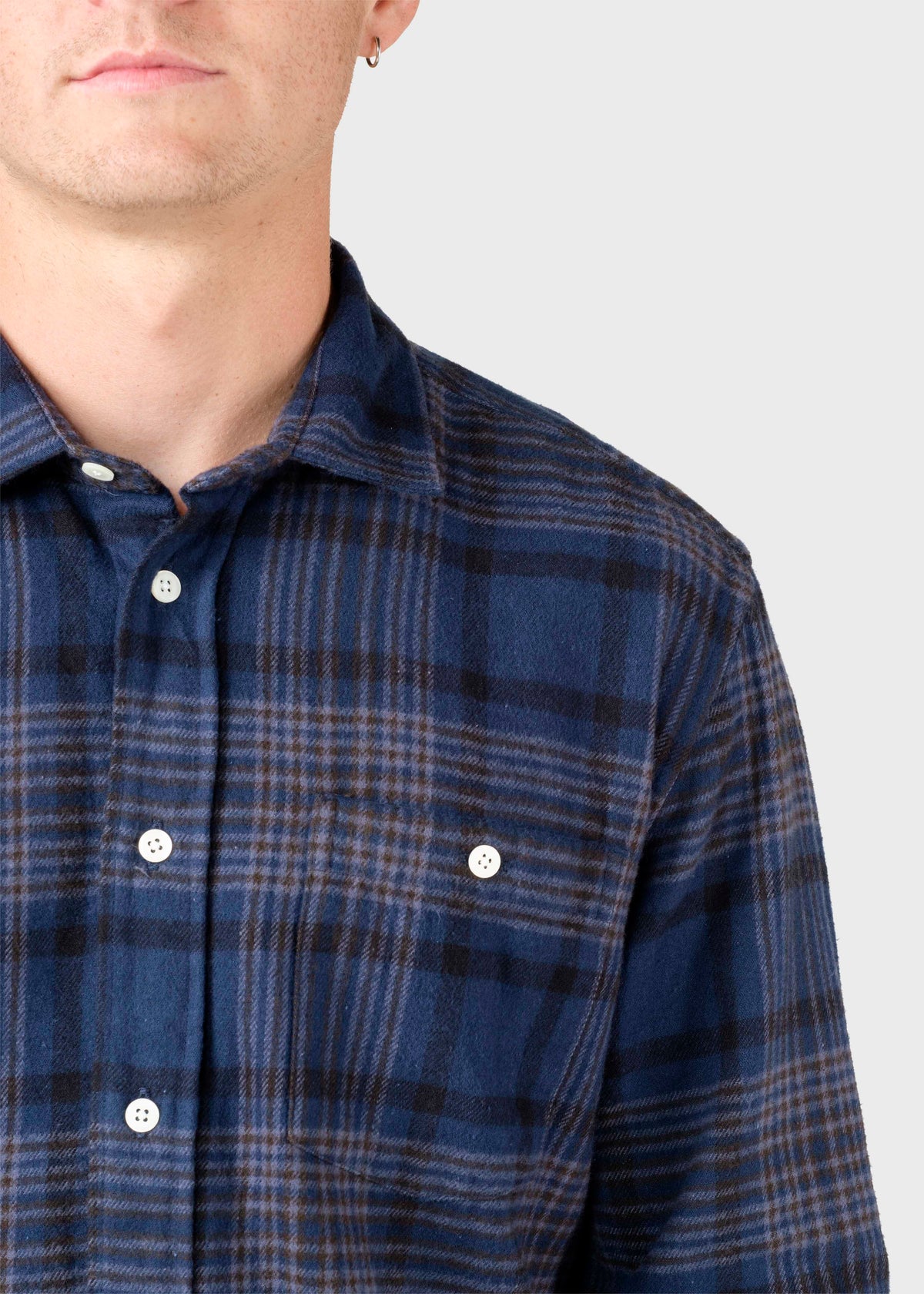 Klitmøller Collective ApS Rocco shirt  Shirts Navy check