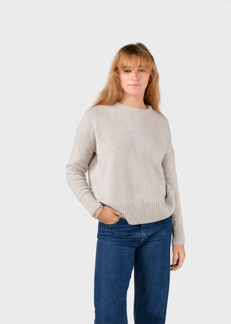 Klitmøller Collective ApS Røskva knit  Knitted sweaters Pastel sand