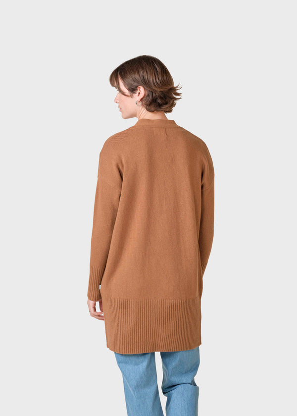 Klitmøller Collective ApS Rosemarie knit cardigan Knitted sweaters Camel