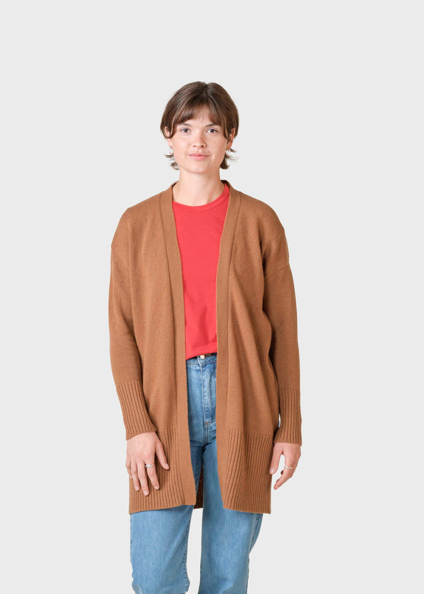 Klitmøller Collective ApS Rosemarie knit cardigan Knitted sweaters Camel