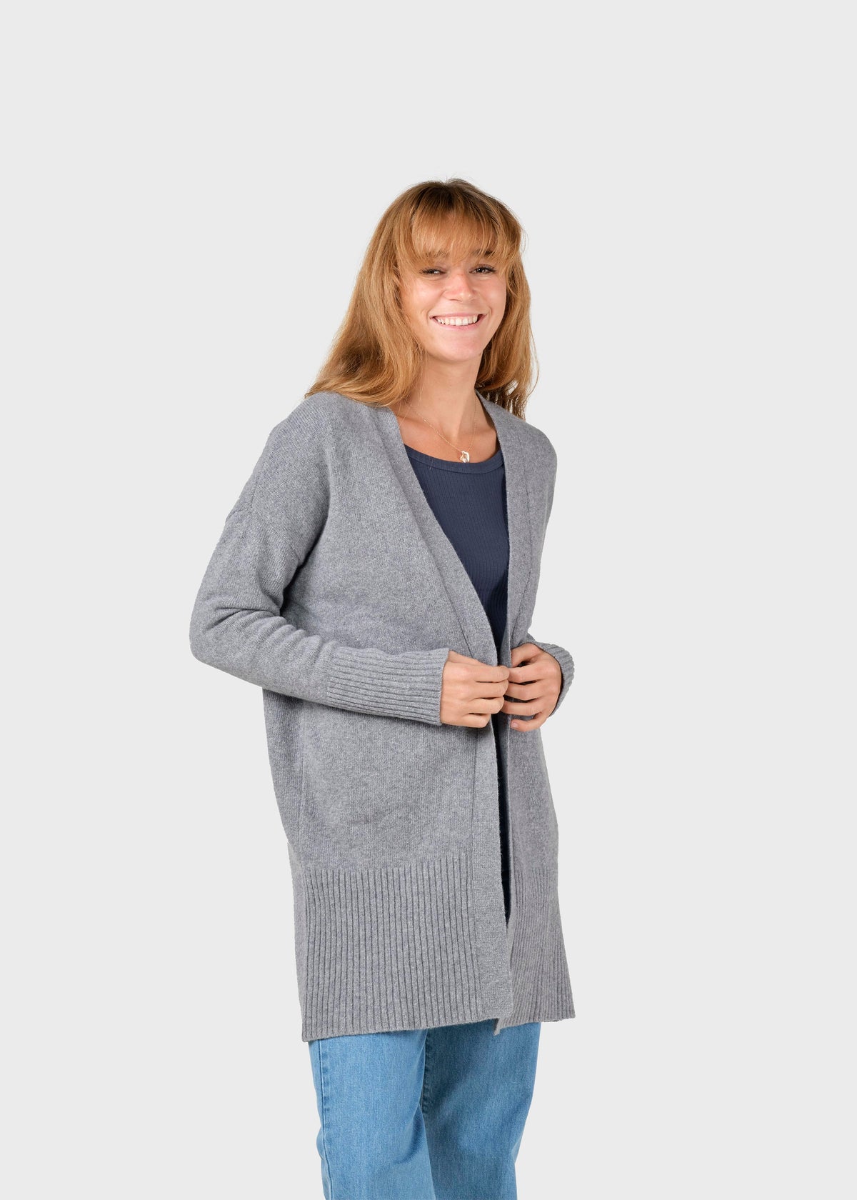 Klitmøller Collective ApS Rosemarie knit cardigan Knitted sweaters Light grey