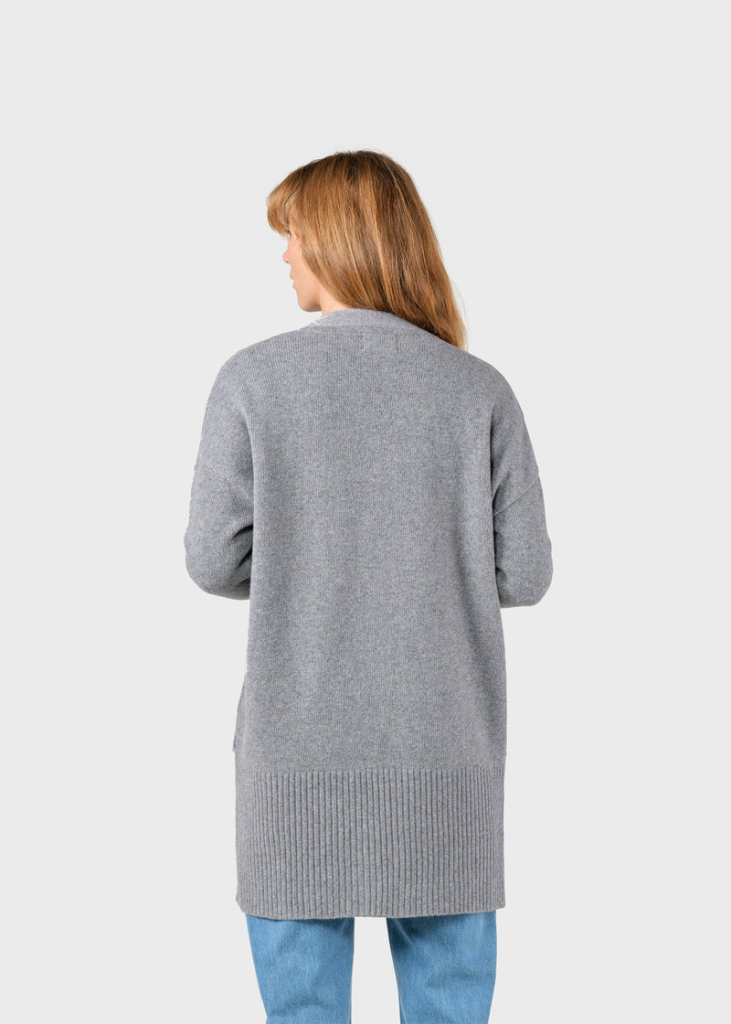 Klitmøller Collective ApS Rosemarie knit cardigan Knitted sweaters Light grey