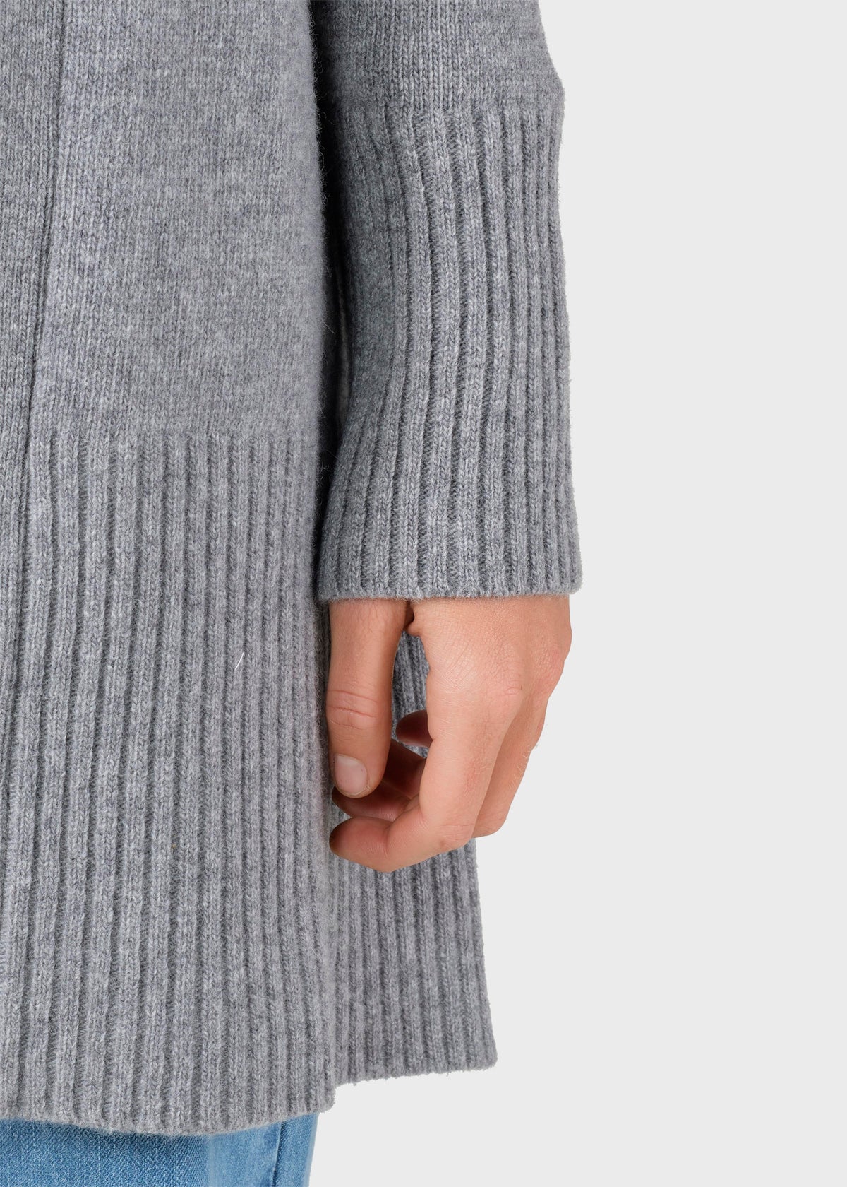 Klitmøller Collective ApS Rosemarie knit cardigan Knitted sweaters Light grey
