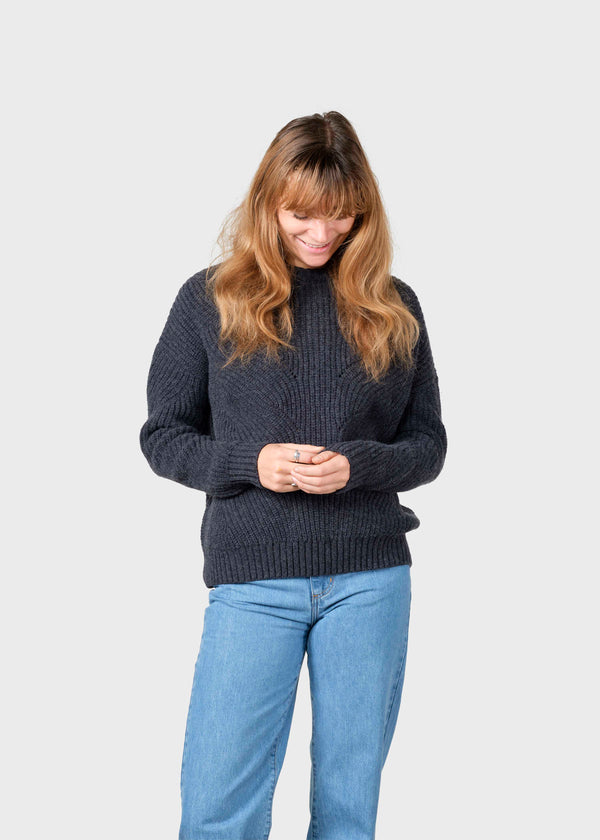 Klitmøller Collective ApS Sanna knit Knitted sweaters Anthracite