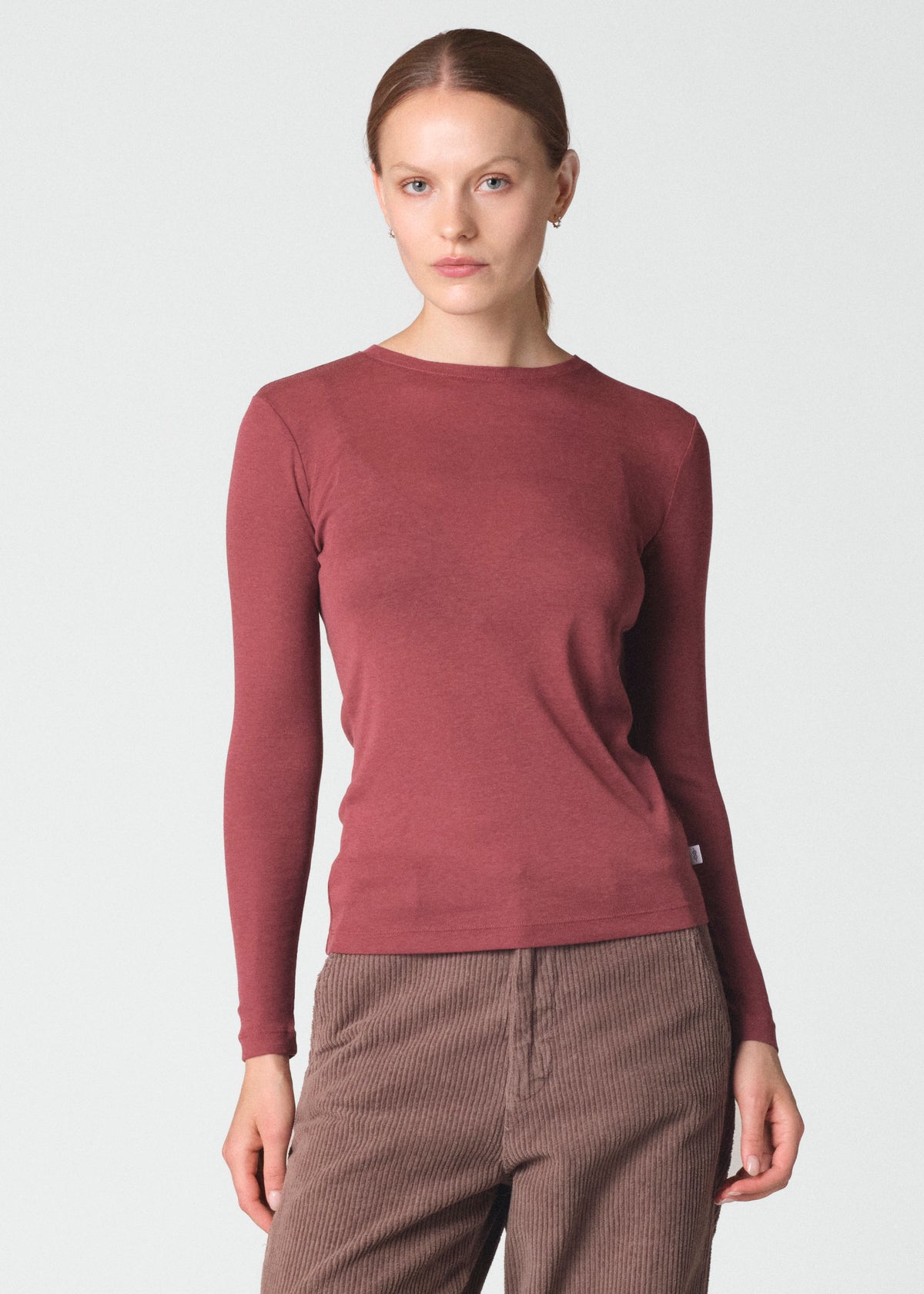 Klitmøller Collective ApS Selma LS tee OCS T-Shirts Burgundy