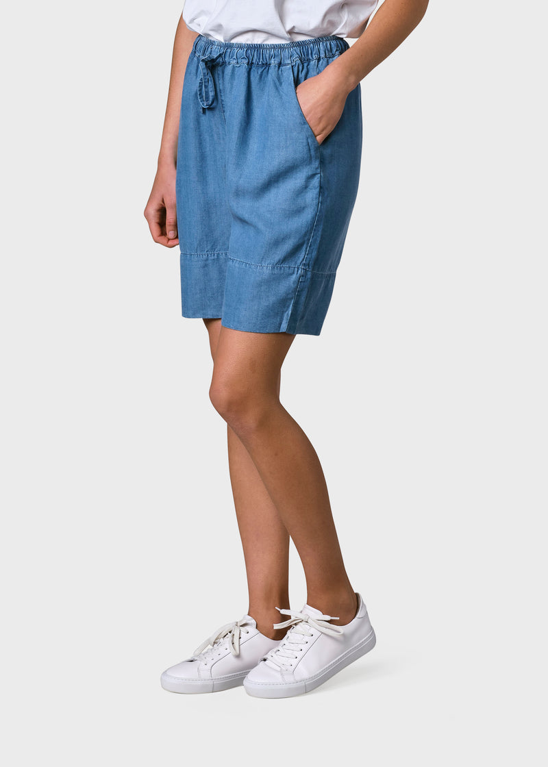 Klitmøller Collective ApS Sidse chambrey shorts Walkshorts Light blue