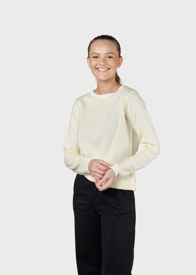 Klitmøller Collective ApS Silje knit Knitted sweaters Cream/lemon sorbet