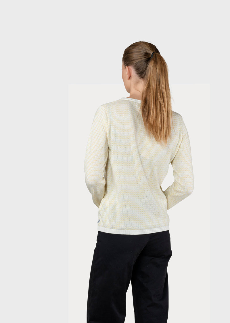 Klitmøller Collective ApS Silje knit Knitted sweaters Cream/lemon sorbet