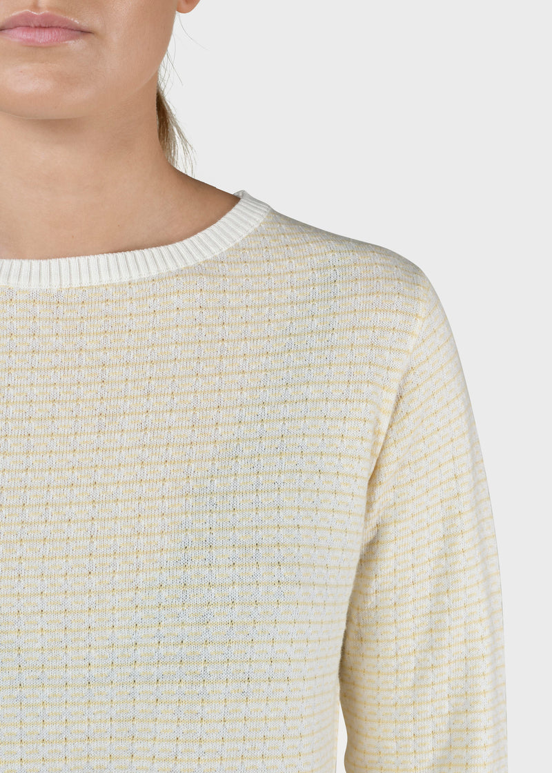 Klitmøller Collective ApS Silje knit Knitted sweaters Cream/lemon sorbet
