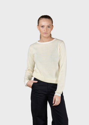 Klitmøller Collective ApS Silje knit Knitted sweaters Cream/lemon sorbet