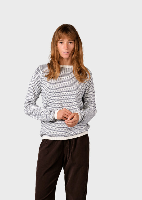 Klitmøller Collective ApS Silje knit Knitted sweaters Cream/navy