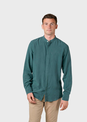 Klitmøller Collective ApS Simon lyocell shirt Shirts Moss Green