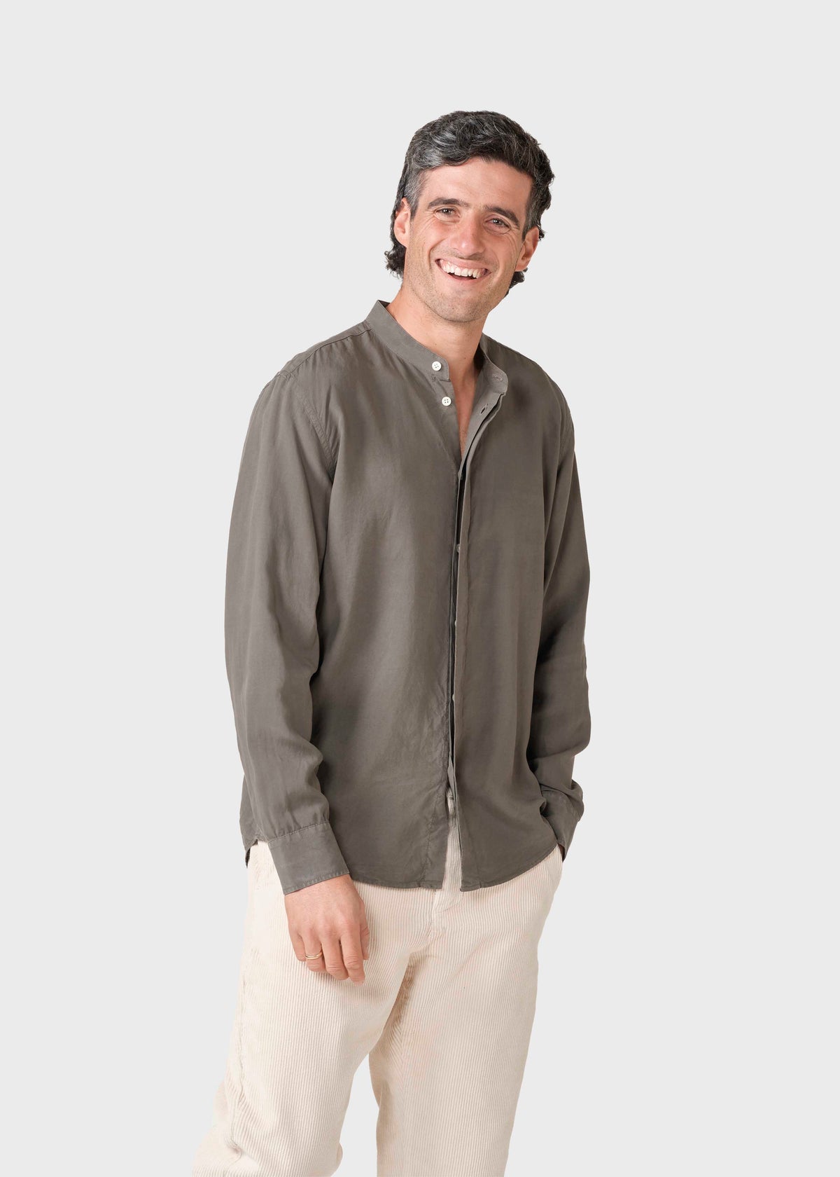 Klitmøller Collective ApS Simon lyocell shirt Shirts Taupe