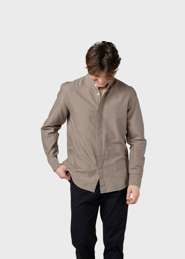 Klitmøller Collective ApS Simon striped shirt Shirts Sand/navy