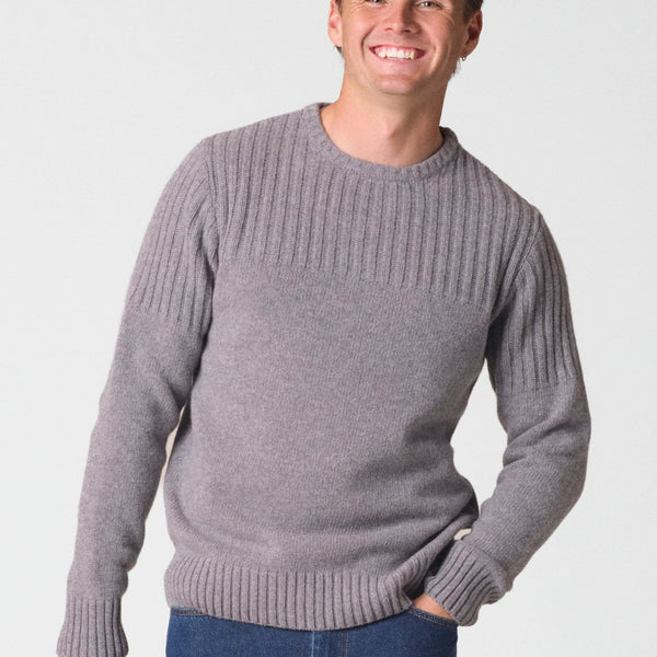 Søren knit - Light grey – klitmollercollective.de