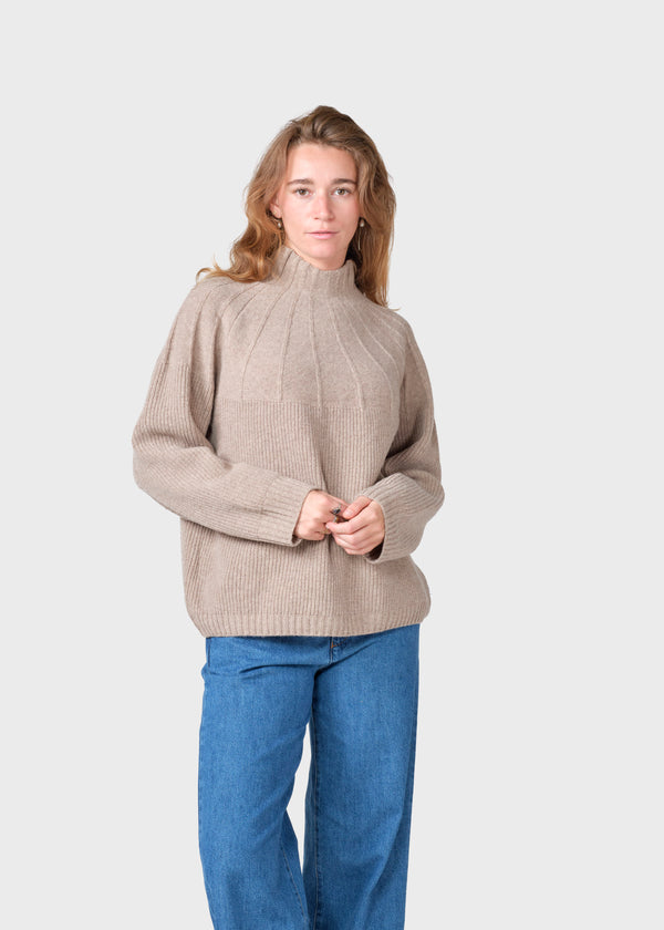 Klitmøller Collective ApS Stella knit  Knitted sweaters Sand