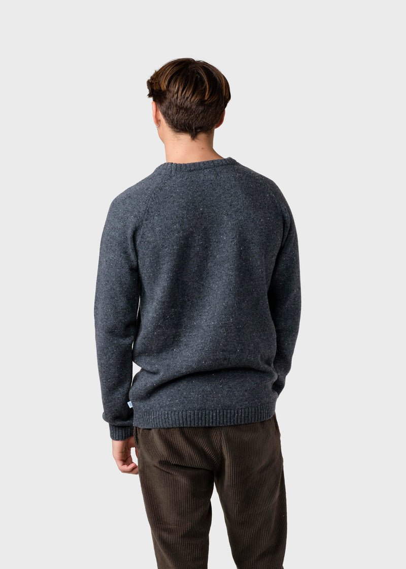 Klitmøller Collective ApS Stian knit  Knitted sweaters Grey melange