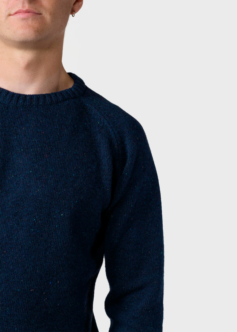 Klitmøller Collective ApS Stian knit  Knitted sweaters Navy