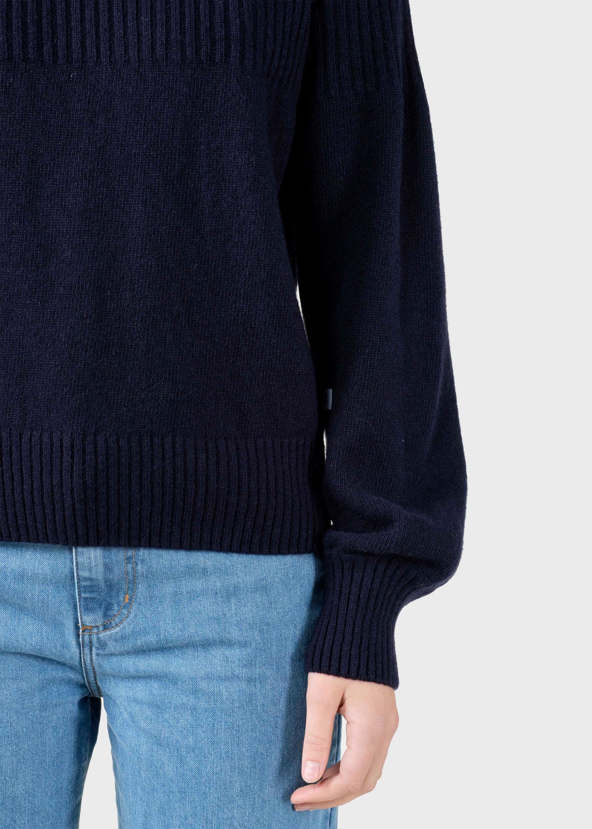 Klitmøller Collective ApS Svale knit Knitted sweaters Navy