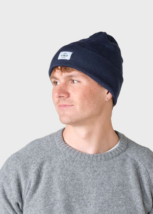 Klitmøller Collective ApS Tall beanie  Beanies Deep blue