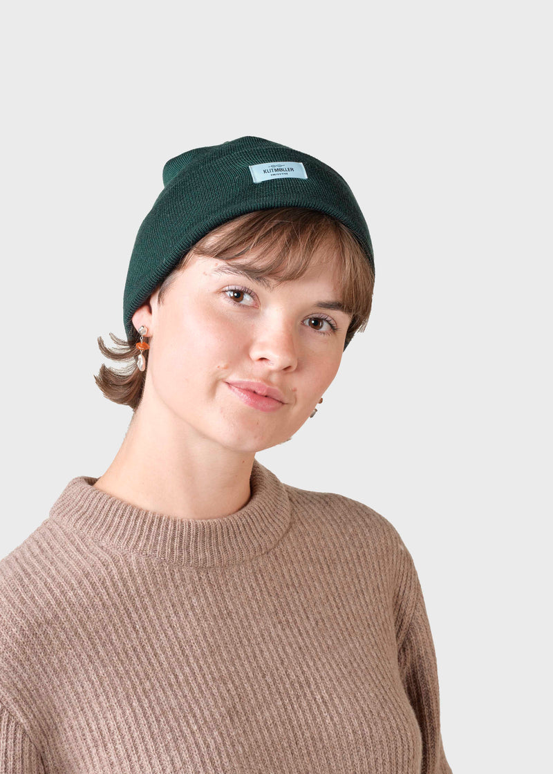 Klitmøller Collective ApS Tall beanie  Beanies Moss Green