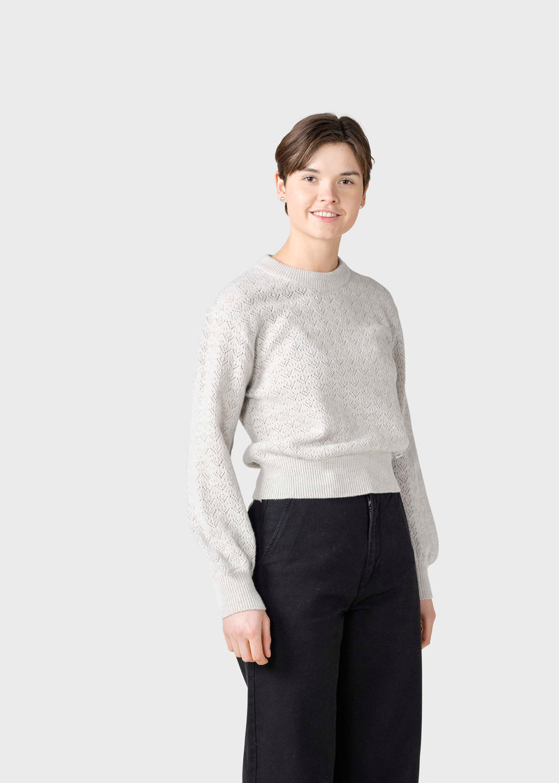 Klitmøller Collective ApS Tanja knit  Knitted sweaters Pastel grey