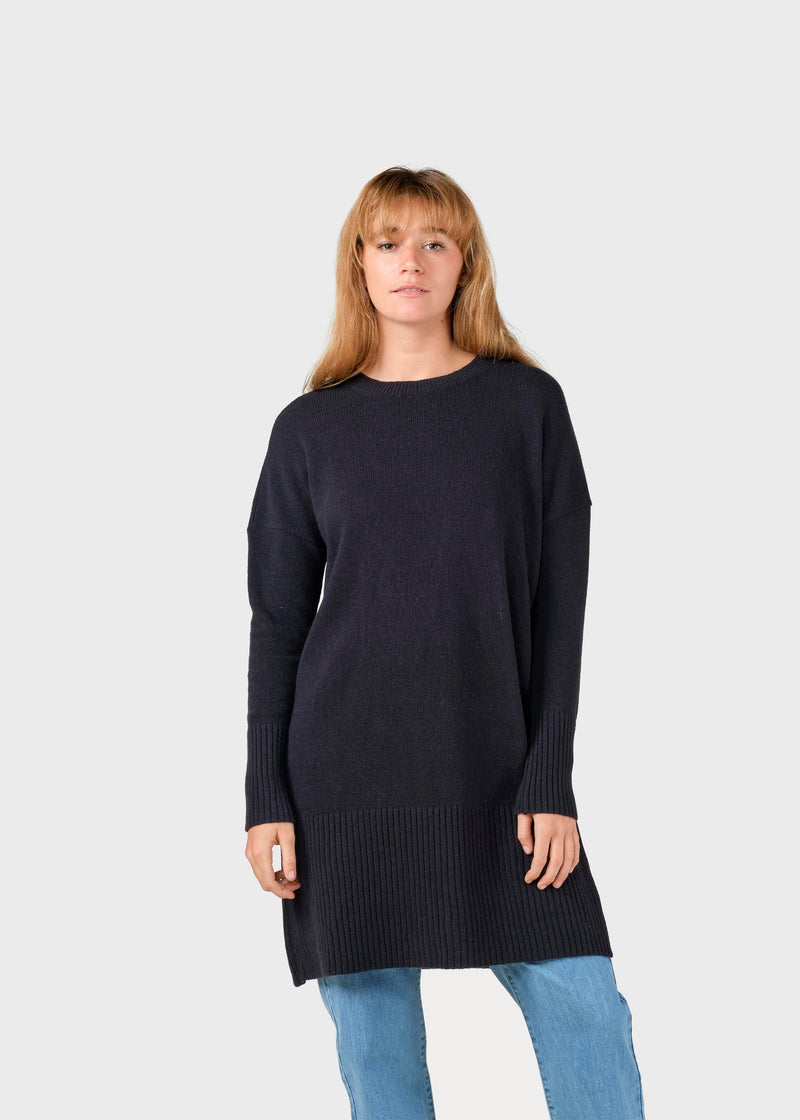 Klitmøller Collective ApS Thea Knit dress Knitted sweaters Black