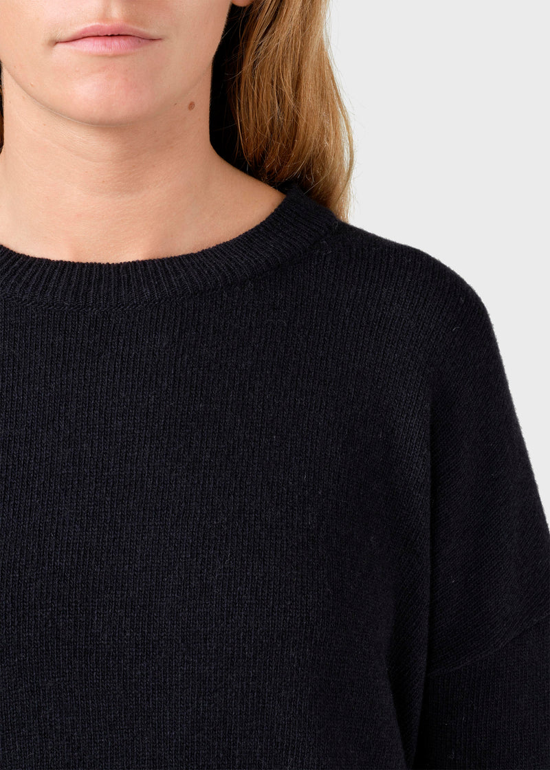 Klitmøller Collective ApS Thea Knit dress Knitted sweaters Black