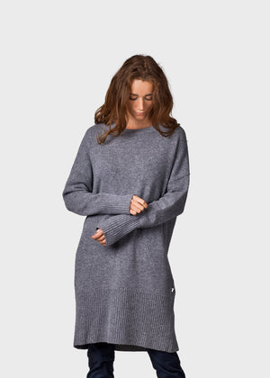 Klitmøller Collective ApS Thea Knit dress Knitted sweaters Light grey