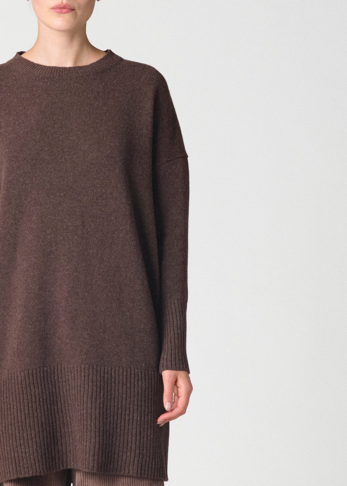 Klitmøller Collective ApS Thea Knit dress Knitted sweaters Taupe