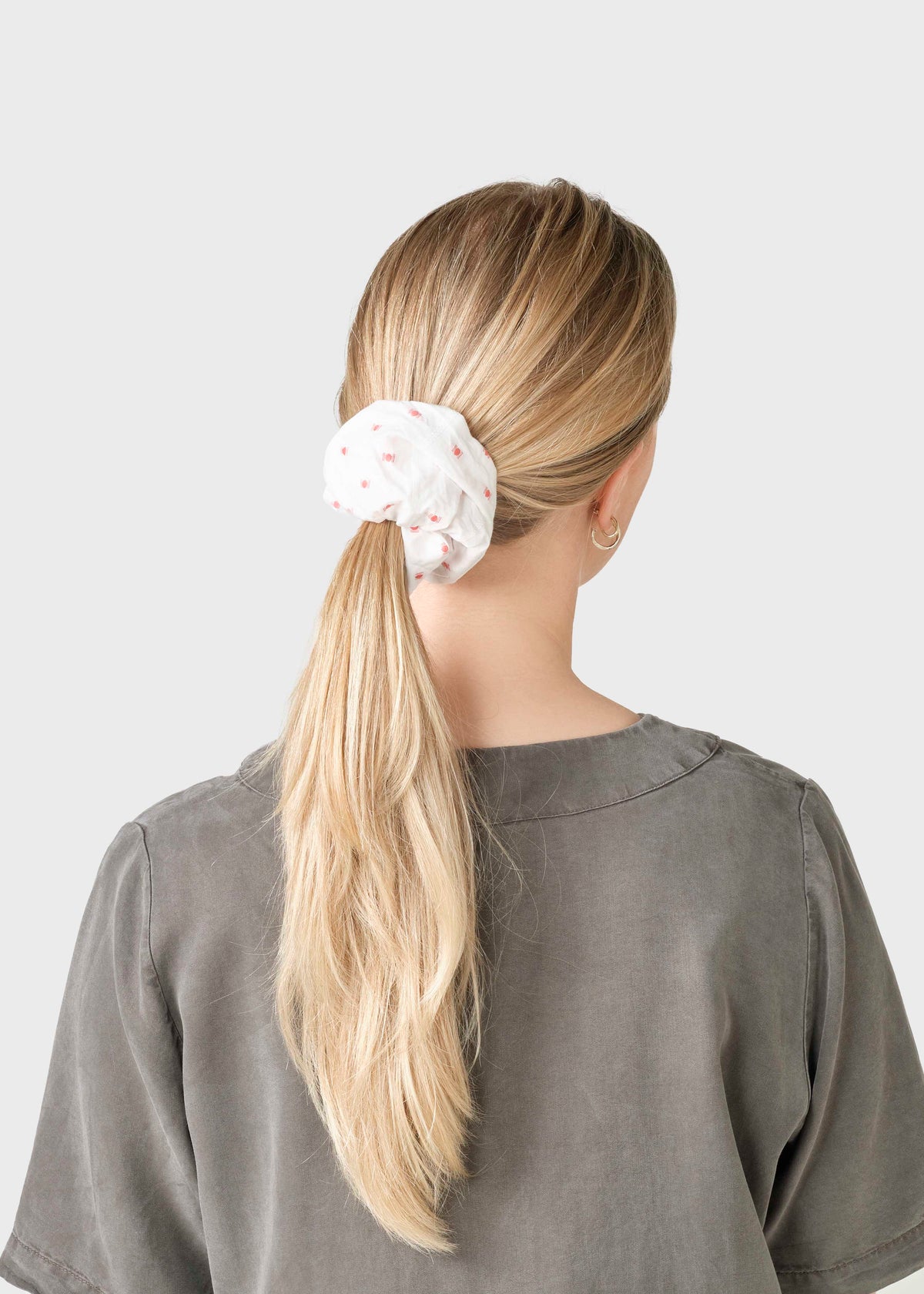 Klitmøller Collective ApS Tracy scrunchie Accessories White/red