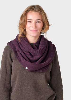 Klitmøller Collective ApS Tube knit scarf  Scarfs Burgundy