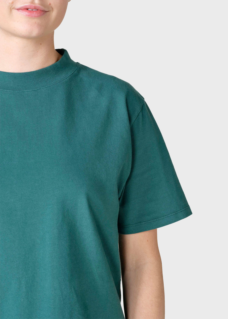 Klitmøller Collective ApS Uma mock tee T-Shirts Moss Green