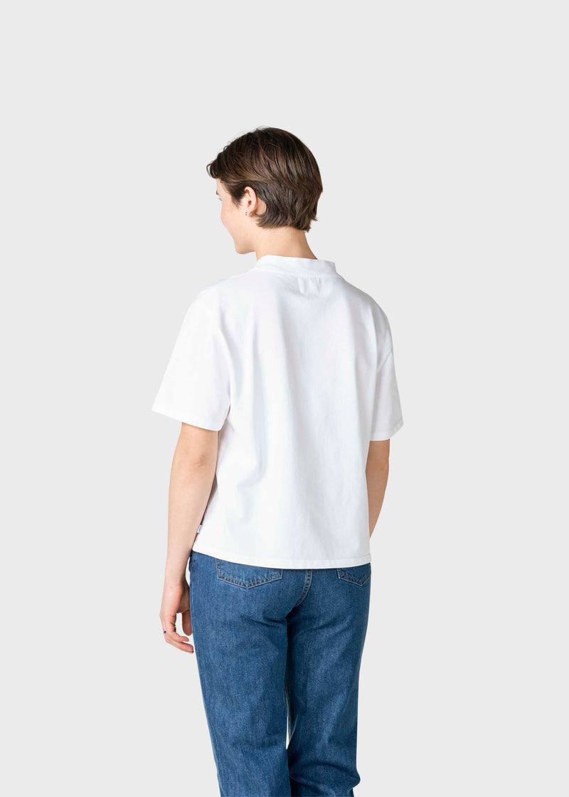 Klitmøller Collective ApS Uma mock tee T-Shirts White