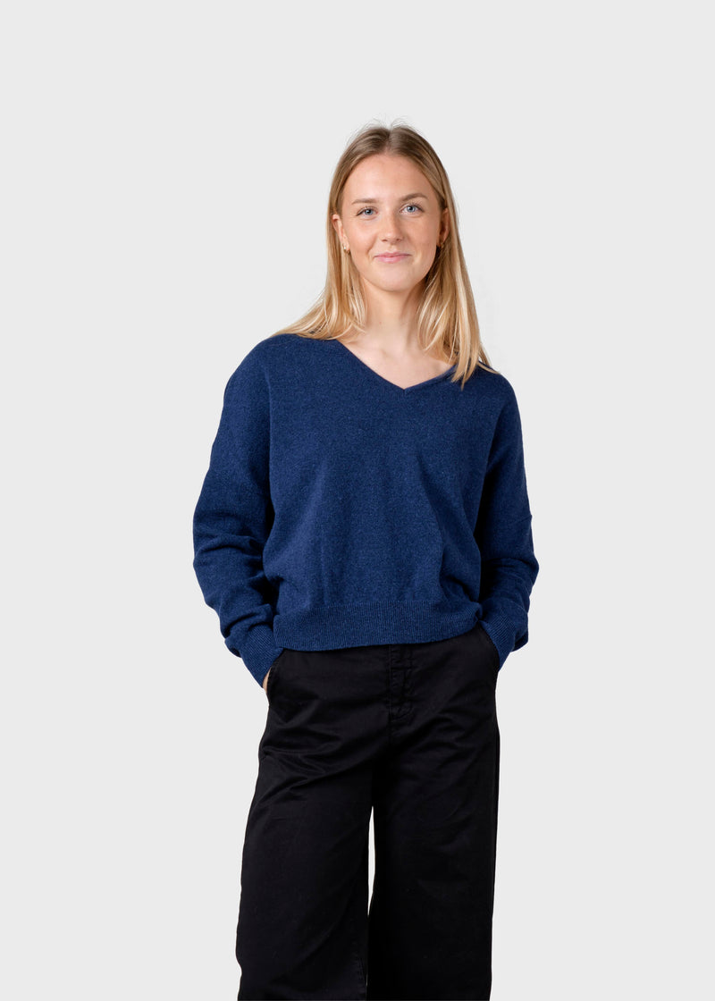 Klitmøller Collective ApS Vanessa knit  Knitted sweaters Deep blue