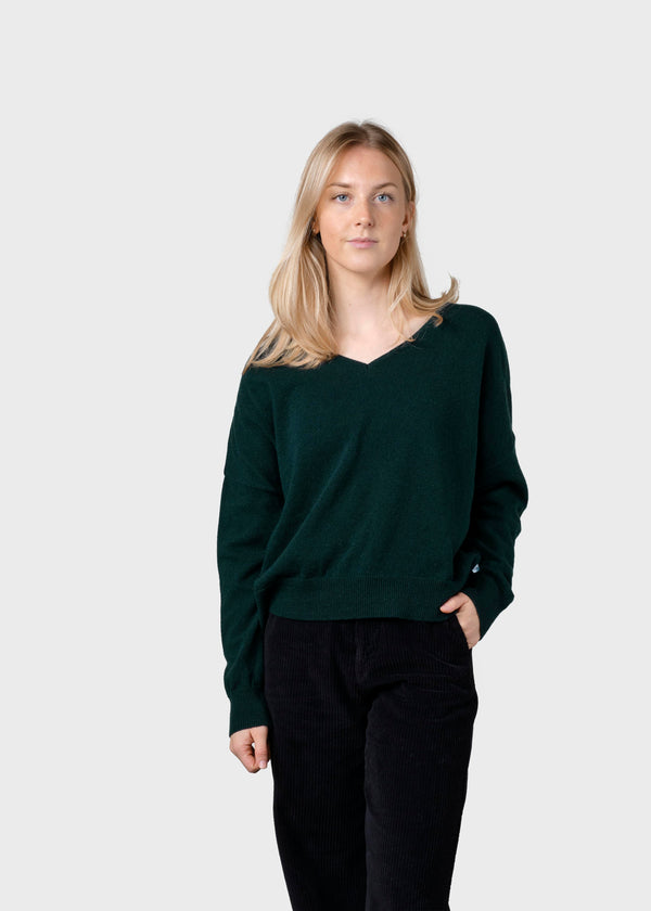 Klitmøller Collective ApS Vanessa knit  Knitted sweaters Moss Green
