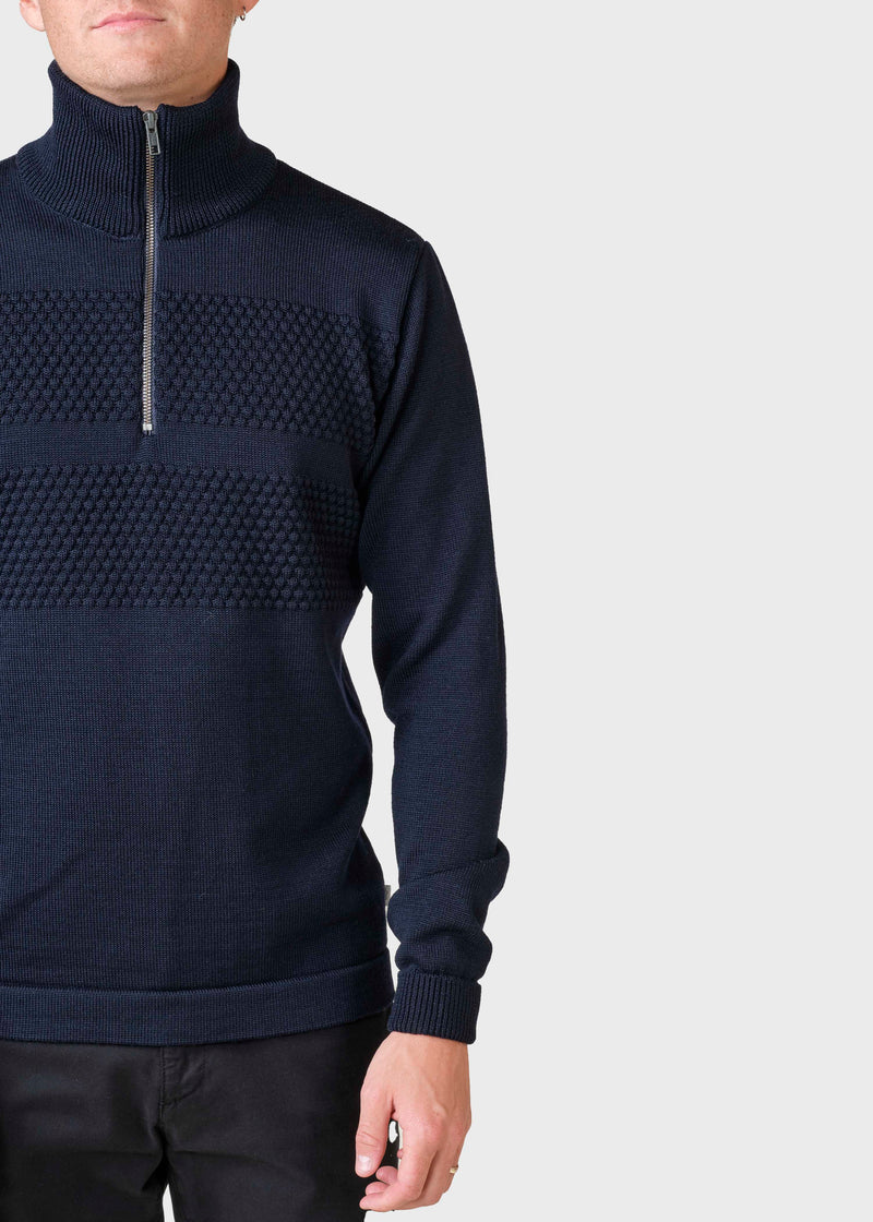 Klitmøller Collective ApS Viggo knit  Knitted sweaters Navy