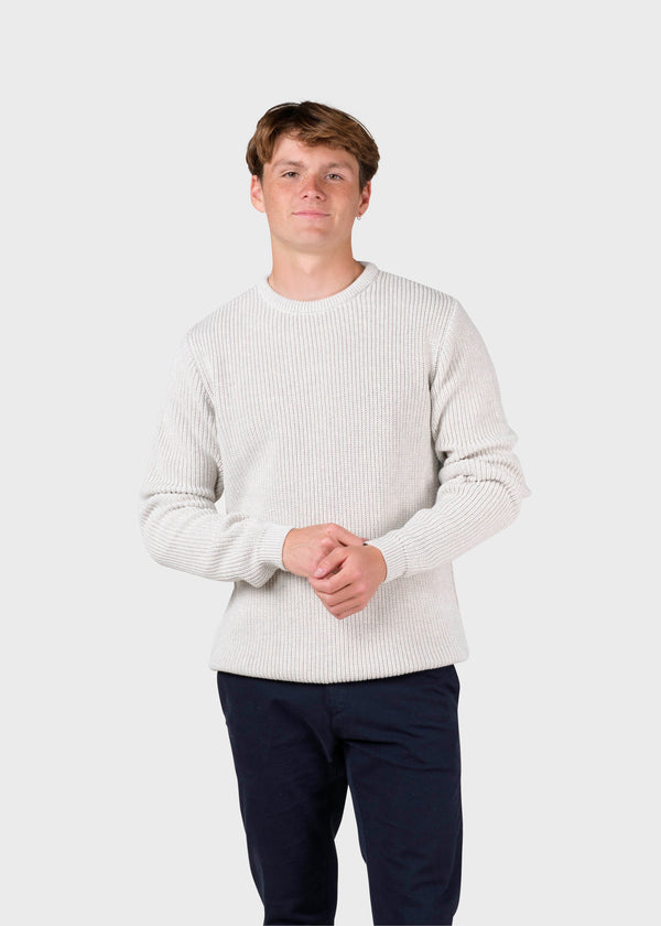 Klitmøller Collective ApS Vilius knit Knitted sweaters Cream melange
