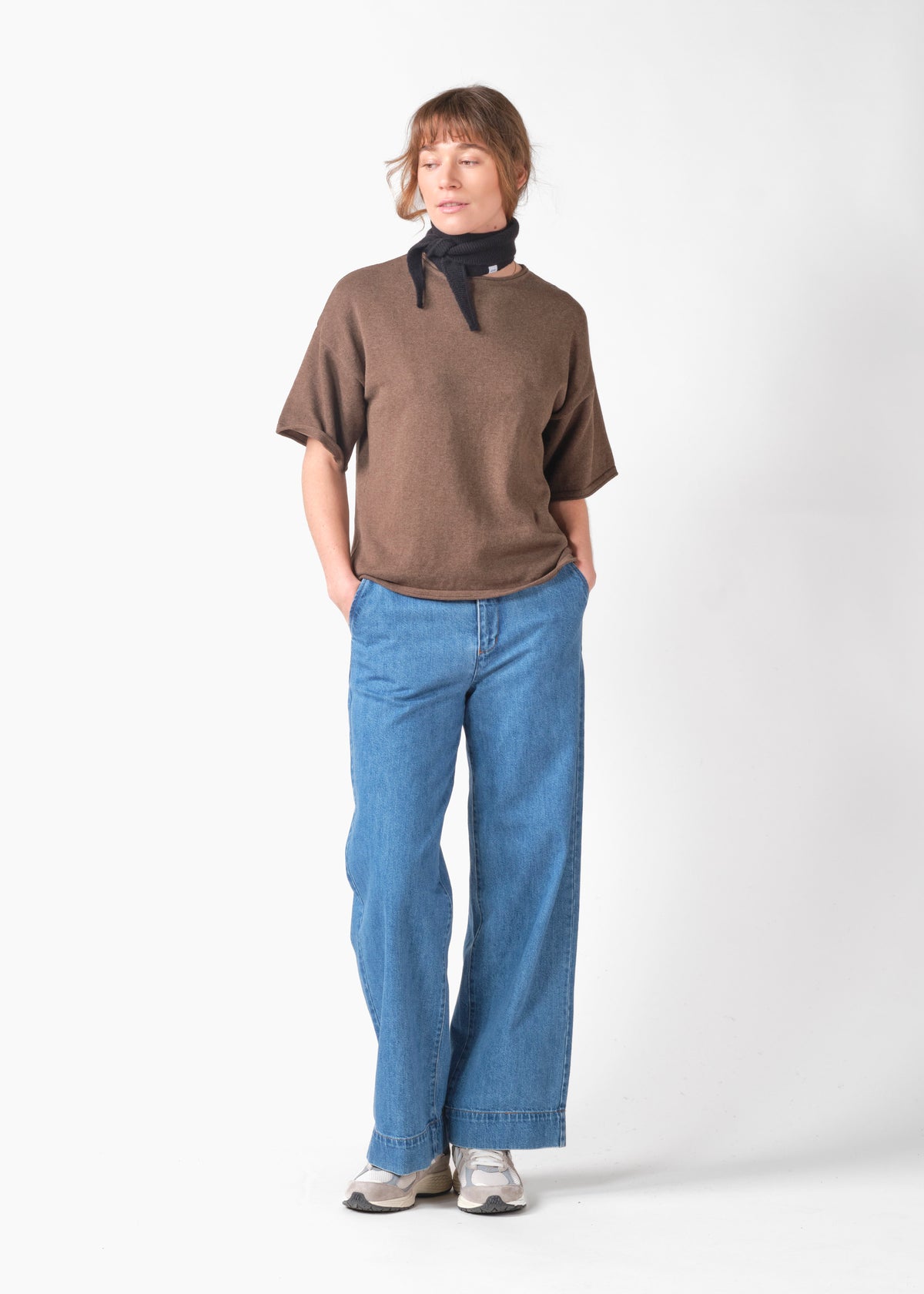 Klitmøller Collective ApS Violet small knit scarf Scarfs Black