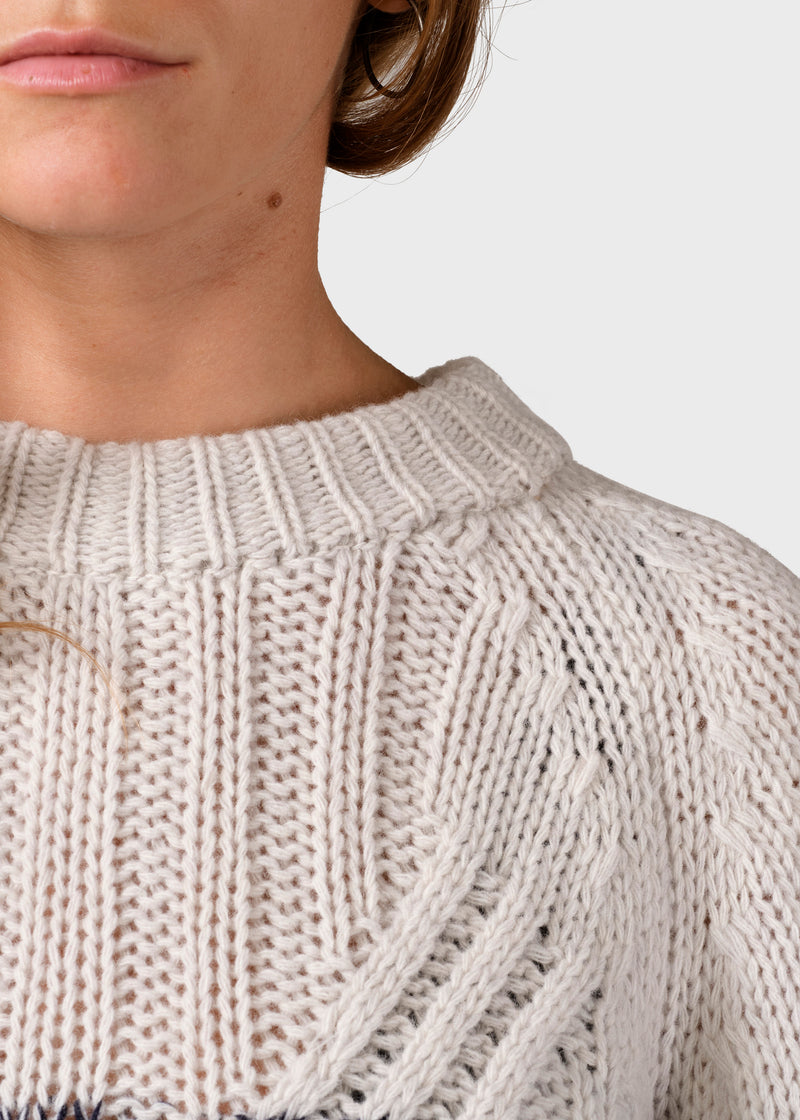 Klitmøller Collective ApS Viva knit Knitted sweaters Pastel grey/navy