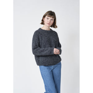 Klitmøller Collective ApS Willow knit Knitted sweaters Black melange