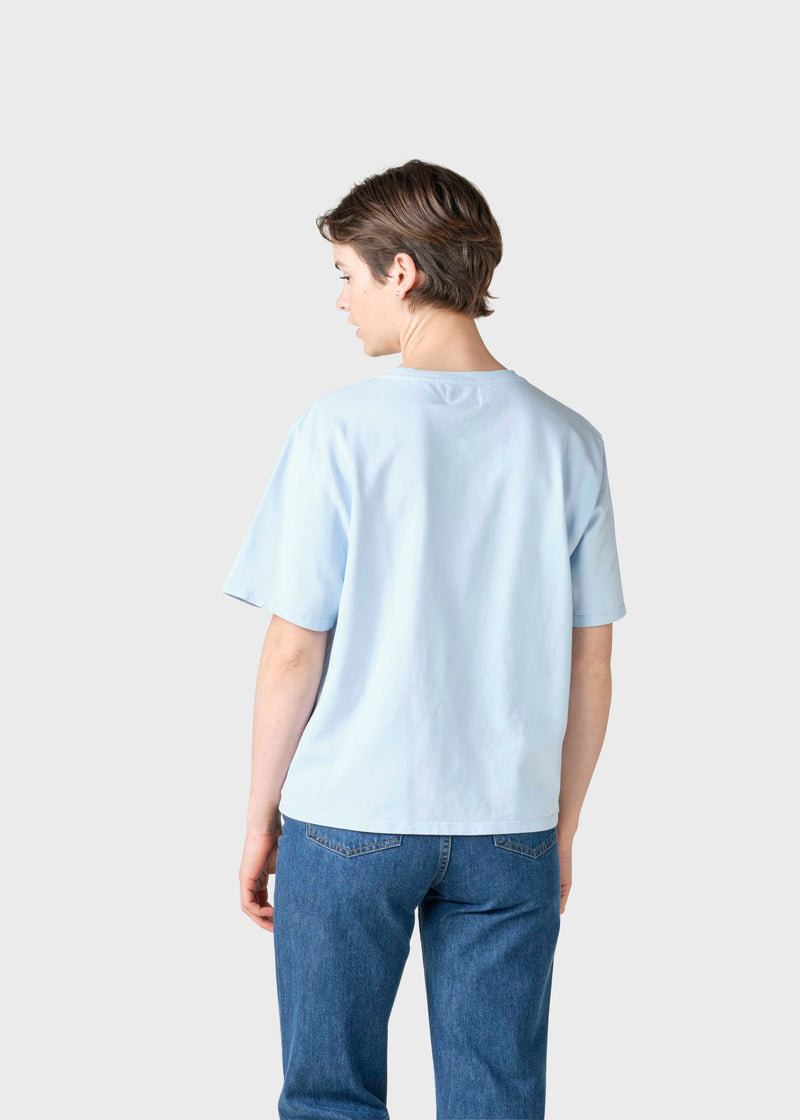 Klitmøller Collective ApS Womens boxy tee T-Shirts Light blue
