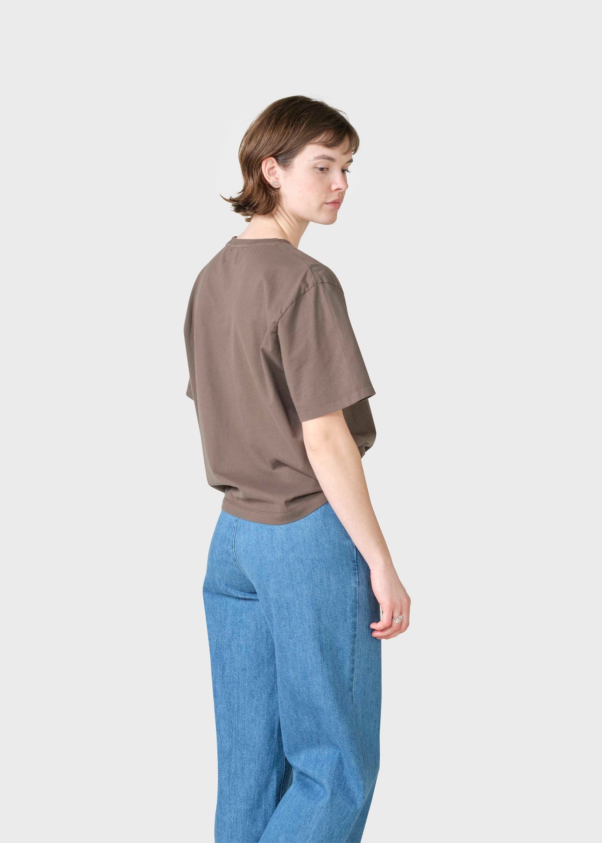 Klitmøller Collective ApS Womens boxy tee T-Shirts Taupe