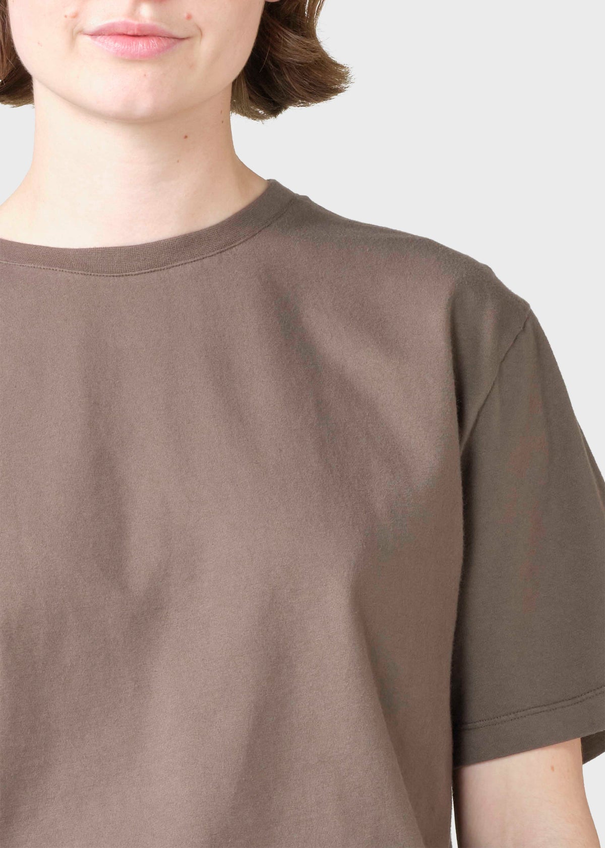 Klitmøller Collective ApS Womens boxy tee T-Shirts Taupe