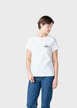 Klitmøller Collective ApS Womens small logo tee T-Shirts White
