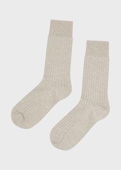 Klitmøller Collective ApS Wool sock Socks Pastel grey