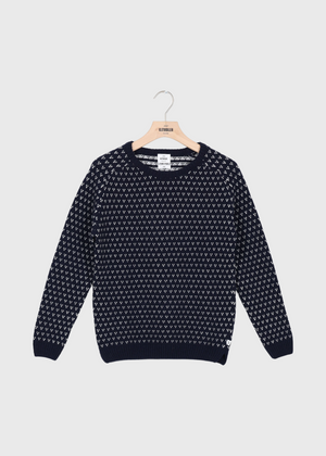 Re-Mix Mika knit - Navy/cream