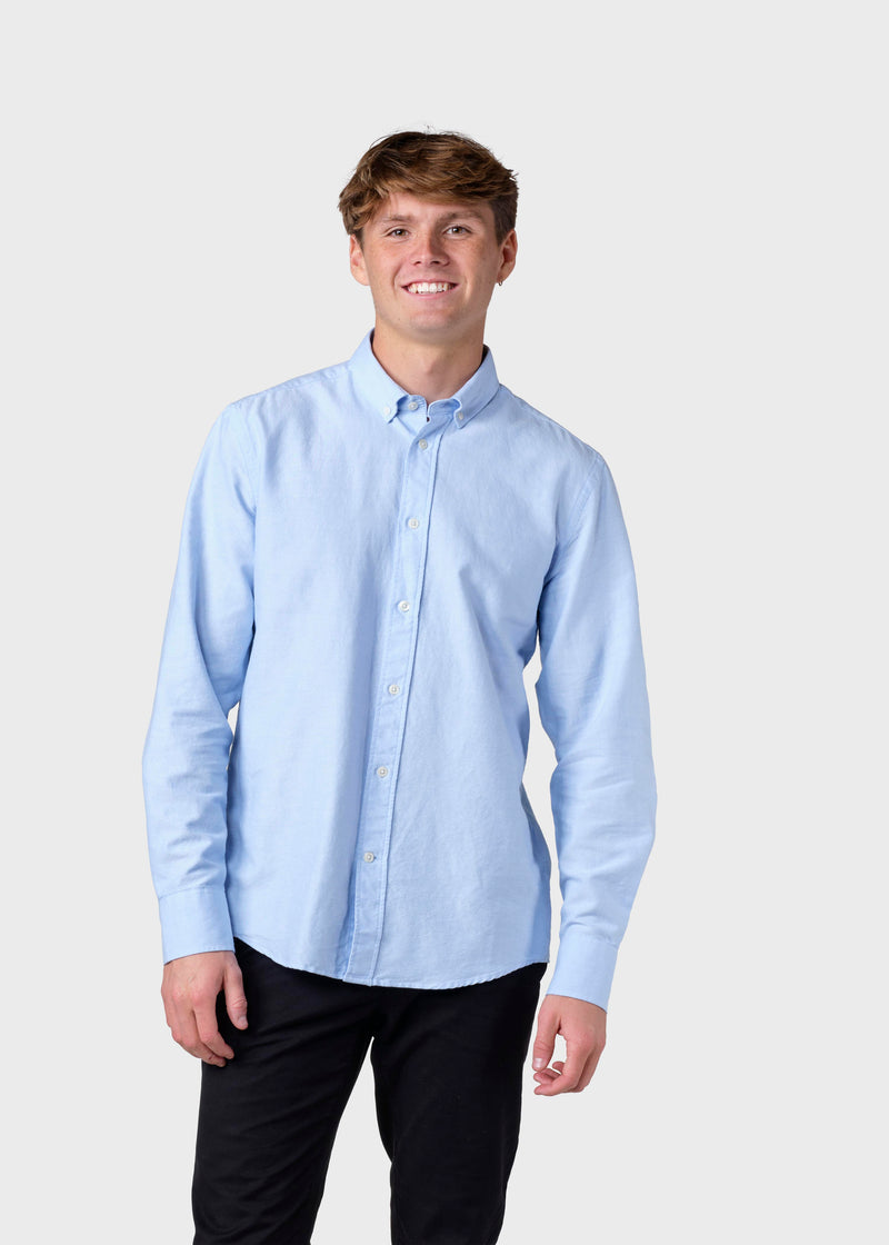 Klitmøller Collective ApS Basic shirt Shirts Blue melange