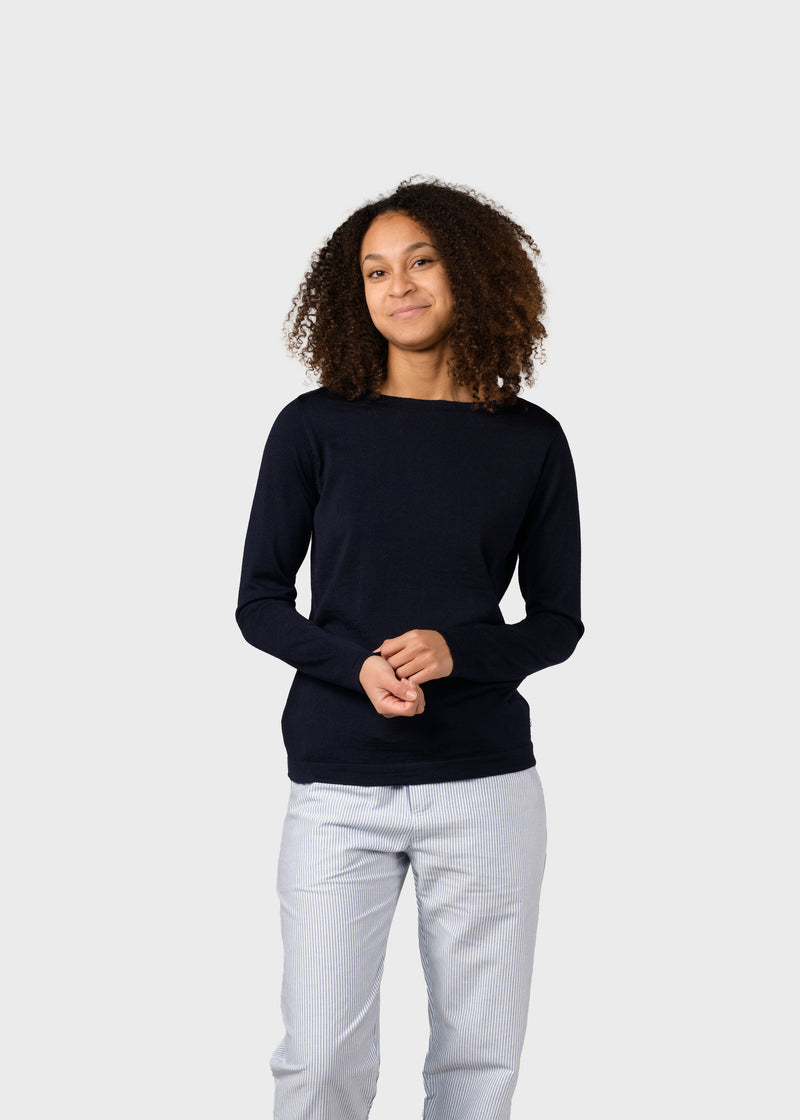Klitmøller Collective ApS Charlotte knit Knitted sweaters Navy
