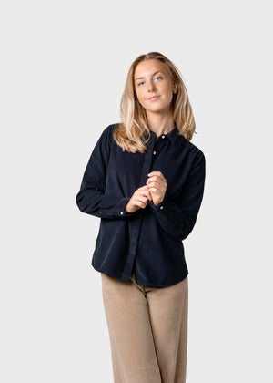 Klitmøller Collective ApS Julie corduroy shirt Shirts Navy